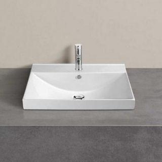 Comforty Тумба-умывальник "Дублин-60" белый глянец с раковиной Comforty 8056